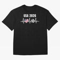 Soccer USA 2026 American Flag America World Cup Fan Gift Oversized T-Shirt Honor Football Greatness during Match Day Hype around FIFA World Cup 2026, Haaland and Mbappe, Argentina and Brazil, Fan Favorite Moments, National Team Passion, Big Match