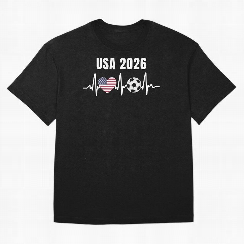 Soccer USA 2026 American Flag America World Cup Fan Gift Oversized T-Shirt Honor Football Greatness during Match Day Hype around FIFA World Cup 2026, Haaland and Mbappe, Argentina and Brazil, Fan Favorite Moments, National Team Passion, Big Match