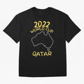 Socceroos World Cup 2022 Qatar Oversized T-Shirt Relive the Noise and Pride of FIFA World Cup 2026 Group Stage Centered on Messi, CR7 and Mbappe, Germany Energy, Football Festival Excitement, Trophy Ambitions, Country Rivalries and Star Player