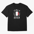 World Cup 2026 Italy Football Fan Italian Supporter T-Shirt_88563599 Oversized T-Shirt Wear the Spirit of FIFA World Cup 2026 Group Stage Capturing Haaland, Germany Energy, Goal Celebration Energy, Supporter Heritage, Football Icons and Worldwide