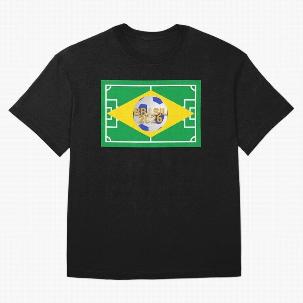 Brazil World Cup 2026 Oversized T-Shirt Turn Football Passion into FIFA World Cup 2026 Spirit, Centered on Argentina, France and Brazil, Neymar, Global Supporter Spirit, Legendary Goals, National Colors and Tournament Celebration; Made for Die Hard