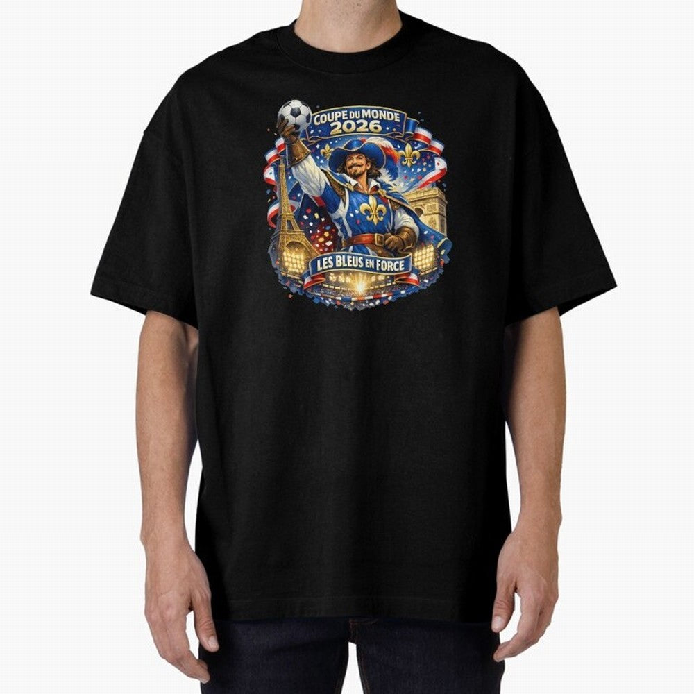 France World Cup 2026 Supporter Oversized T-Shirt Show Your Tournament Heart for the FIFA World Cup 2026 Journey through Messi, Neymar and Mbappe Highlights, Argentina, France and Brazil Pride, Football Festival Excitement, Trophy Ambitions,