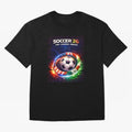 North America Soccer 2026 Shirt, Soccer 26 USA Canada Mexico Fan Tee, United 2026 Soccer Graphic Oversized T-Shirt Bring a Vintage Feel to Match Day Hype around FIFA World Cup 2026 Group Stage, Messi and Cristiano Ronaldo, Netherlands, Football