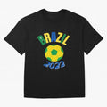 Brazil FIFA world cup 2022 T shirt Oversized T-Shirt Support the Legends of FIFA World Cup 2026 USA Canada Mexico Spirit, Inspired by Brazil, Portugal and Argentina, Messi, Neymar and Mbappe, Goal Celebration Energy, Supporter Heritage, Football