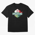 Switzerland WC2026 Oversized T-Shirt Embrace FIFA World Cup 2026 USA Canada Mexico Spirit, Capturing Netherlands, Messi, Soccer Culture, Superstar Moments, National Team Dreams and Competitive Fire; Perfect for Supporters Who Want Bold Football