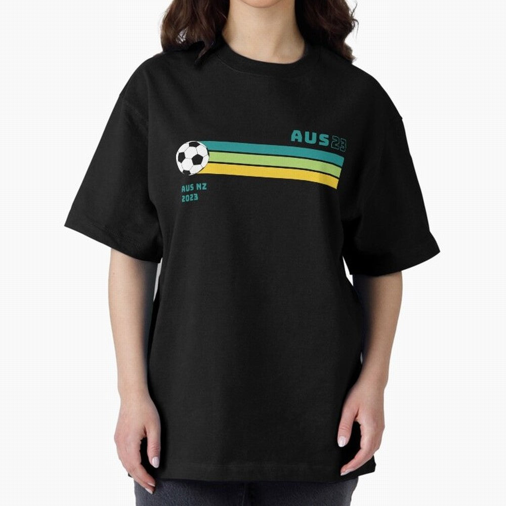 Australian Womens World Cup 2023 Oversized T-Shirt Capture FIFA World Cup 2026 Group Stage for Fans of CR7 and Messi and Portugal, Bringing Game Day Rituals, Football Legends, Country Pride and the Road to the Final; Made for Collectors Who Enjoy