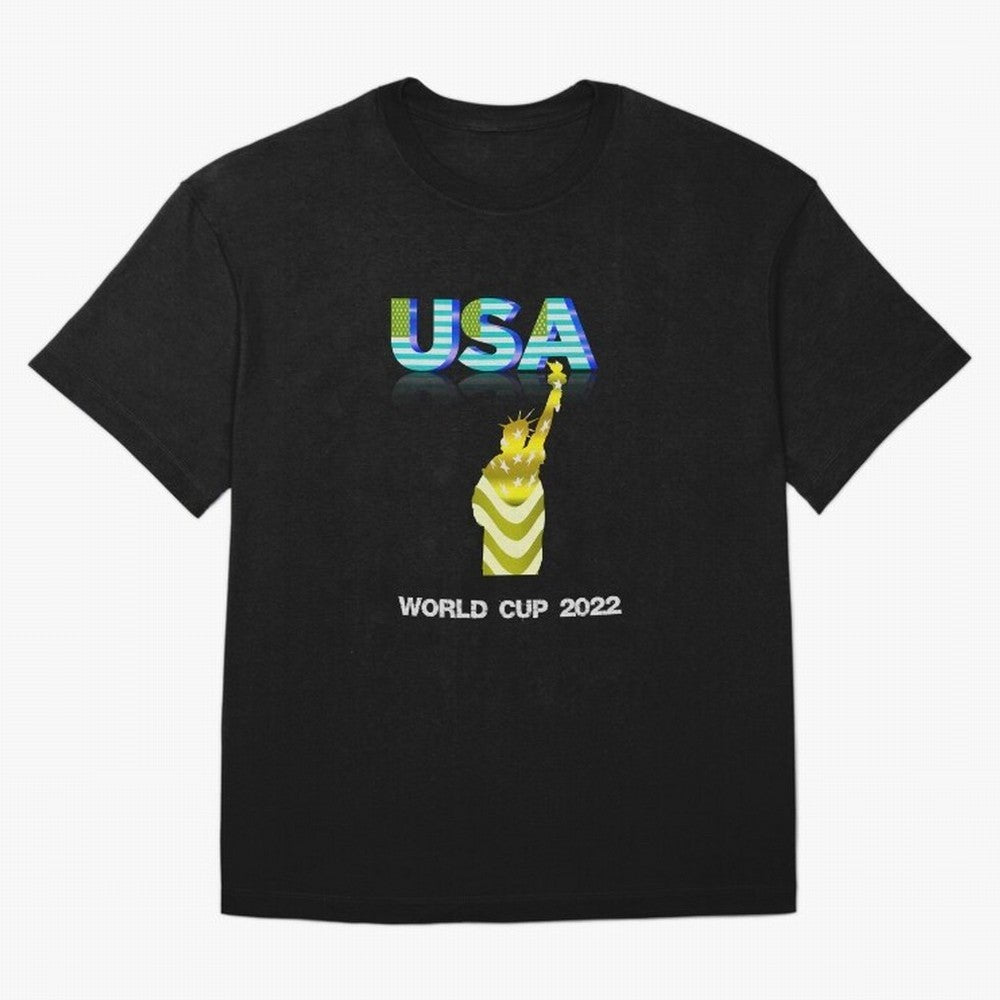 USA World Cup 2022 Oversized T-Shirt Celebrate the Biggest Stage of FIFA World Cup 2026 Inspired by Messi, Argentina, France and Brazil Energy, Worldwide Fan Energy, Dramatic Goals, Stadium Lights and Championship Celebrations; Perfect for