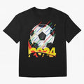 FOOTBALL 2024 Oversized T-Shirt Show Your Tournament Heart for FIFA World Cup 2026 USA Canada Mexico for Fans of Messi and Spain, Bringing Football Passion, Legendary Performances, Festival Vibes and Supporter Community; Ideal for Passionate Fans