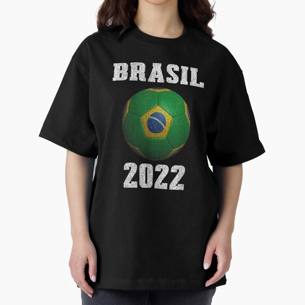 Brasil Flag Soccer Jersey Football Graphic Design T-Shirt Oversized T-Shirt Celebrate Every Goal in the FIFA World Cup 2026 USA Canada Mexico Journey through Messi and Cristiano Ronaldo Highlights, Netherlands Pride, Tournament Hype, Historic