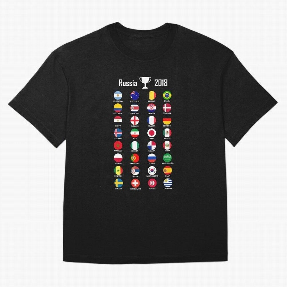 Russia 2018 Football Soccer Championship Oversized T-Shirt Make Every Kick Count in Match Day Hype around FIFA World Cup 2026, Haaland, Portugal, Spain and Germany, Match Day Excitement, Supporter Culture, Golden Goals and Global Football Passion;