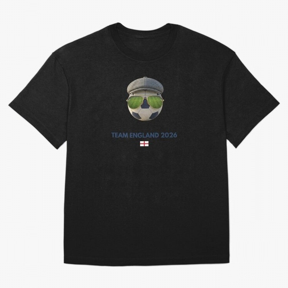 Football Fan Gear: Team England 2026 Oversized T-Shirt Join the FIFA World Cup 2026 Journey through Haaland and Mbappe Highlights, Spain Pride, Match Day Excitement, Supporter Culture, Golden Goals and Global Football Passion; Made for Die Hard