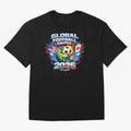 Global Football Unites 2026 USA Canada Mexico Oversized T-Shirt Embrace FIFA World Cup 2026 Group Stage Spirit, Driven by France, Haaland and Mbappe, Soccer Culture, Superstar Moments, National Team Dreams and Competitive Fire; Great for Watch