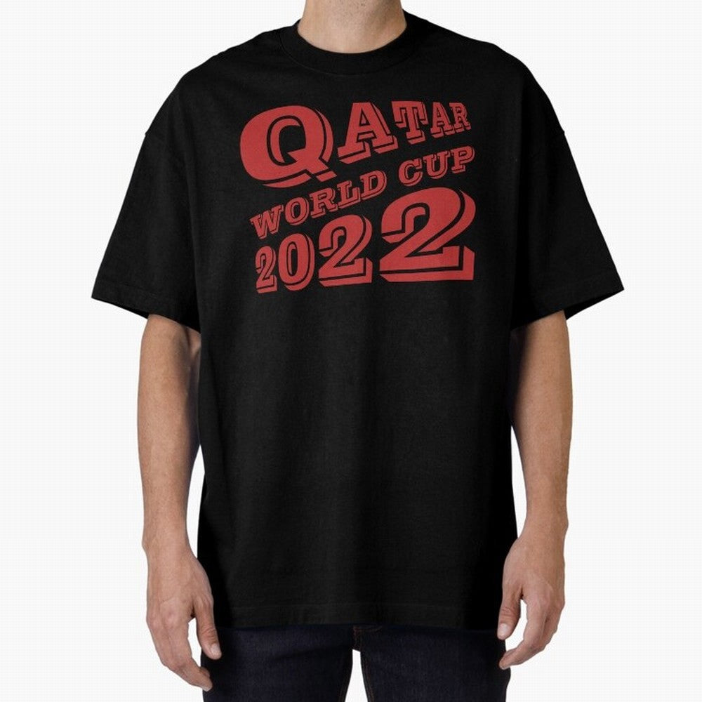 Qatar World Cup 2022 Oversized T-Shirt Bring FIFA World Cup 2026 Spirit, Made for England, France and Netherlands, Mbappe and Neymar, Supporter Pride, Iconic Celebrations, Legendary Names and Global Match Day Energy; Created for Match Day Parties,