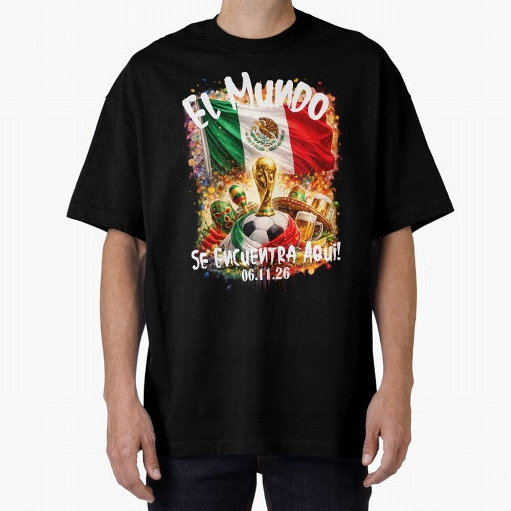 World Cup 2026 Oversized T-Shirt Stand Proud for FIFA World Cup 2026 Capturing Messi, Spain and Netherlands Energy, Football Festival Excitement, Trophy Ambitions, Country Rivalries and Star Player Buzz; Ideal for Fans Who Follow Messi, Cristiano