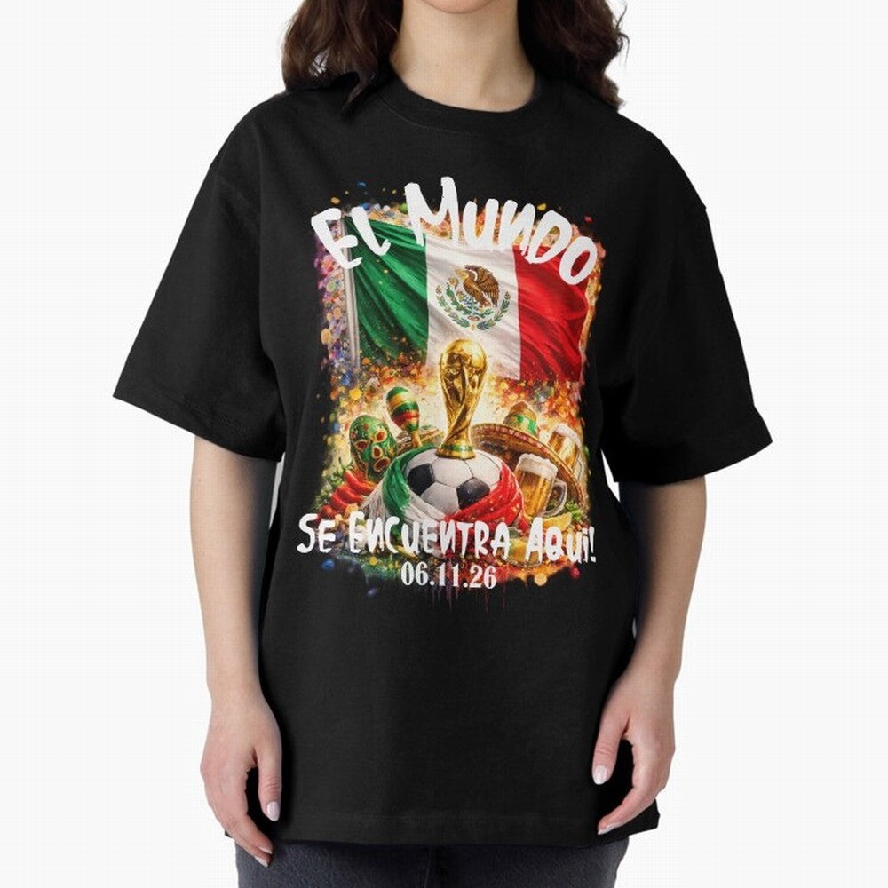 World Cup 2026 Oversized T-Shirt Stand Proud for FIFA World Cup 2026 Capturing Messi, Spain and Netherlands Energy, Football Festival Excitement, Trophy Ambitions, Country Rivalries and Star Player Buzz; Ideal for Fans Who Follow Messi, Cristiano