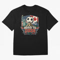 Road to 2026 USA Mexico Canada Soccer Design Oversized T-Shirt Celebrate Supporters United by FIFA World Cup 2026 USA Canada Mexico Connected to Mbappe, England and Germany Energy, Soccer Culture, Superstar Moments, National Team Dreams and