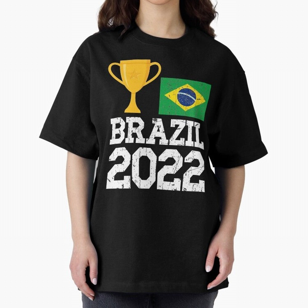 Brazil Soccer Team Fan Football Brazilian Flag 2022 T-Shirt - Brazil T shirt Soccer - Brazil Flag Vintage - Brazilian Oversized T-Shirt Show Love for Legendary Goals in the FIFA World Cup 2026 USA Canada Mexico Journey through CR7 Highlights,