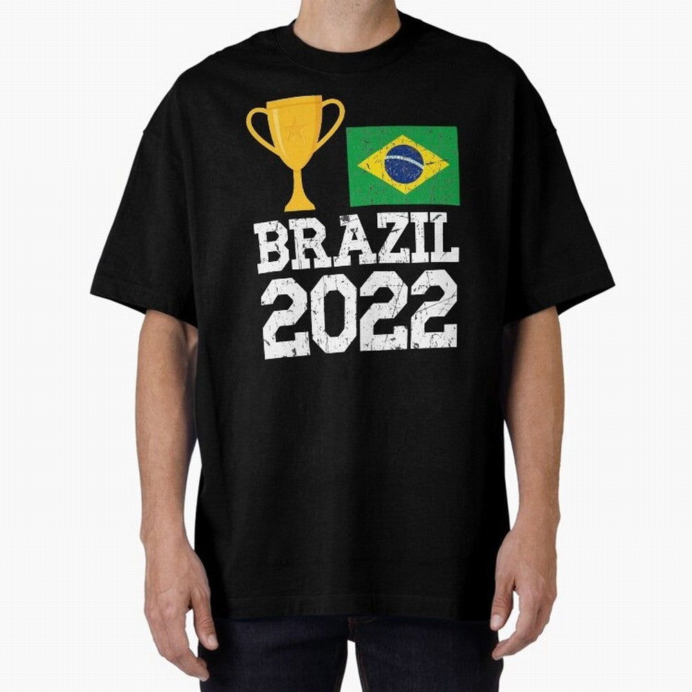 Brazil Soccer Team Fan Football Brazilian Flag 2022 T-Shirt - Brazil T shirt Soccer - Brazil Flag Vintage - Brazilian Oversized T-Shirt Show Love for Legendary Goals in the FIFA World Cup 2026 USA Canada Mexico Journey through CR7 Highlights,