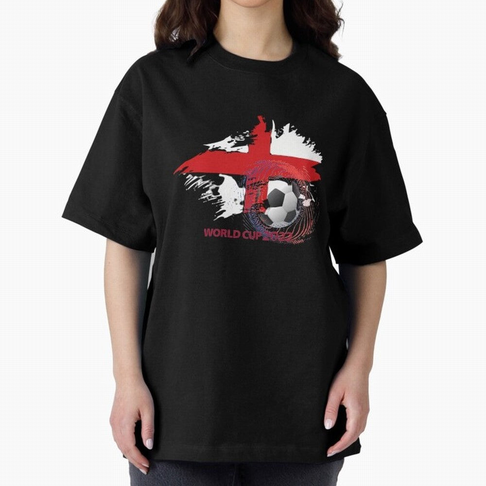 England World Cup 2022 Oversized T-Shirt Show Support during the FIFA World Cup 2026 USA Canada Mexico Journey through Cristiano Ronaldo Highlights, Netherlands Pride, Football History, Final Match Energy, Crowd Noise and Once in a Lifetime