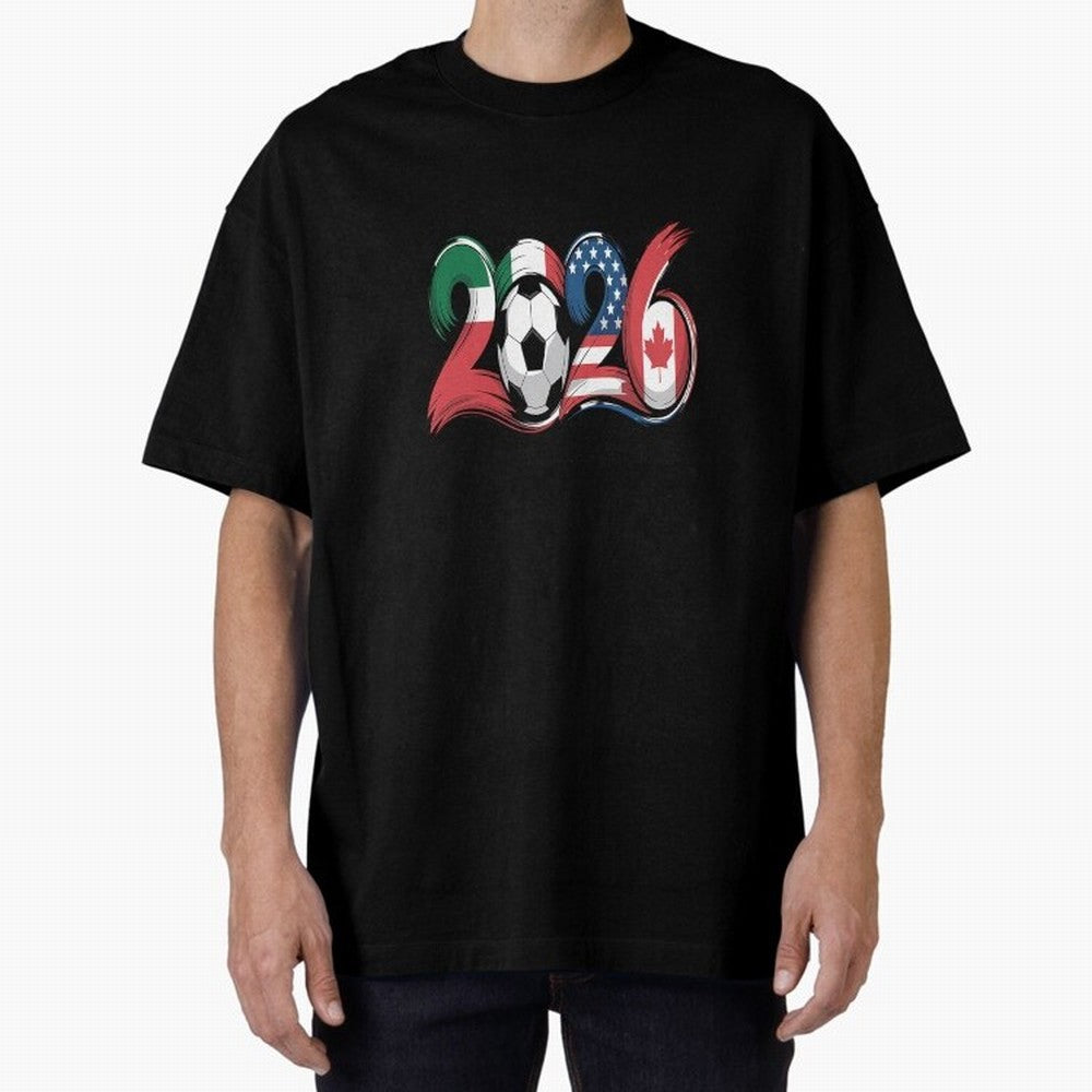 2026 Soccer Play Game Year Players Oversized T-Shirt Make Every Match About the FIFA World Cup 2026 Journey through Cristiano Ronaldo, Haaland and CR7 Highlights, Portugal, Spain and Germany Pride, Champion Mindset, Group Stage Buzz, Knockout