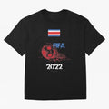 World Cup Qatar 2022 Costa Rica Oversized T-Shirt Support Global Football Passion for FIFA World Cup 2026 Group Stage, Highlighting Messi, Neymar and Mbappe, Argentina, Match Day Excitement, Supporter Culture, Golden Goals and Global Football