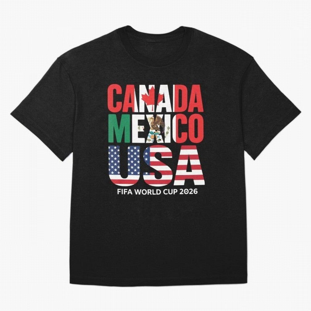 world cup 2026 hosts - canada mexico usa soccer fan Oversized T-Shirt Treasure the FIFA World Cup 2026 Group Stage Journey through CR7 Highlights, England Pride, Football History, Final Match Energy, Crowd Noise and Once in a Lifetime Moments;