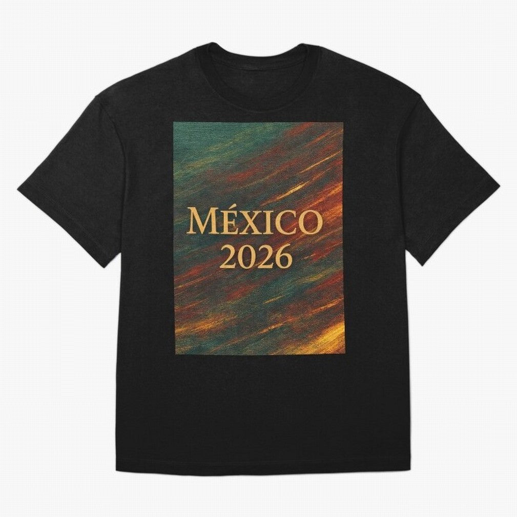 Mexico 2026 Arc of Color - Elegant and Luxury Design for Soccer Fans Oversized T-Shirt Turn Every Weekend Toward Match Day Hype around FIFA World Cup 2026 USA Canada Mexico, CR7 and Messi, England, France and Netherlands, Match Day Excitement,
