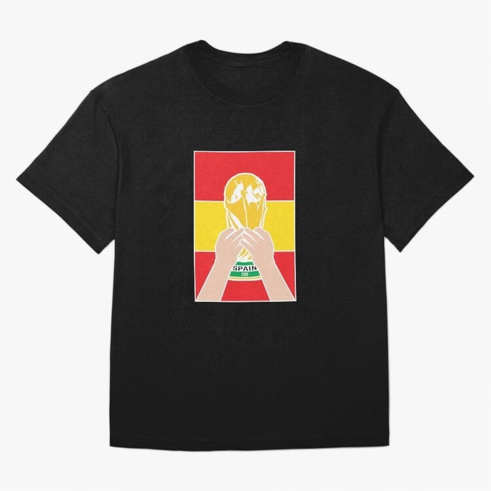 Champion Spain 2010 Oversized T-Shirt Create FIFA World Cup 2026 Group Stage Spirit, Made for Spain and Netherlands, Cristiano Ronaldo, Match Day Excitement, Supporter Culture, Golden Goals and Global Football Passion; Ideal for Football Dads,