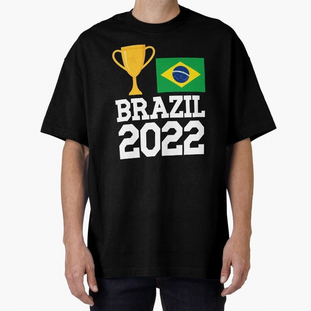 Brazil Soccer Team Fan Football Brazilian Flag 2022 T-Shirt - Brazil T shirt Soccer - Brazil Flag Vintage - Brazilian Oversized T-Shirt Honor Champions and Dreams in FIFA World Cup 2026 USA Canada Mexico for Fans of Neymar and Netherlands, Bringing