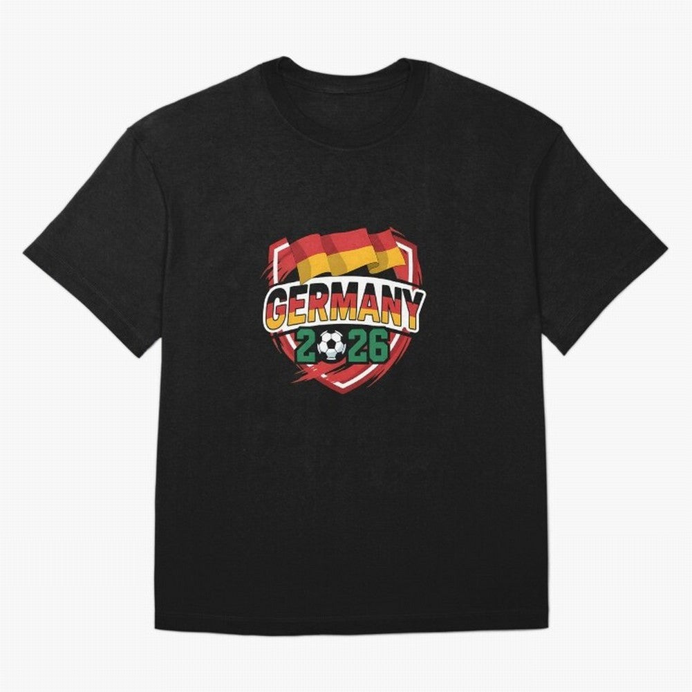 Germany World Cup 2026 Germany Football Oversized T-Shirt Spotlight FIFA World Cup 2026 Group Stage Spirit, Highlighting England and Germany, Neymar, Goal Celebration Energy, Supporter Heritage, Football Icons and Worldwide Tournament Joy; Ideal