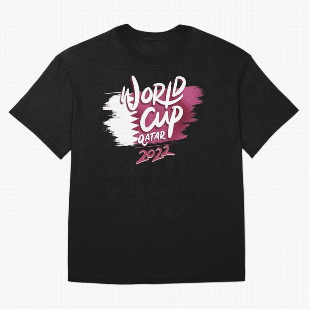 Qatar 2022 Oversized T-Shirt Experience Global Football Passion for FIFA World Cup 2026 USA Canada Mexico, Filled with CR7 and Messi, Germany, Football Festival Excitement, Trophy Ambitions, Country Rivalries and Star Player Buzz; Great for