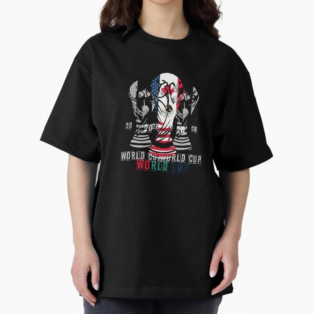 Fifa world cup 2026 USA - Mexico - canada T-Shirt_84601424 Oversized T-Shirt Bring a Champion Mindset to FIFA World Cup 2026 Group Stage for Fans of Messi, CR7 and Mbappe and England and Germany, Bringing Global Supporter Spirit, Legendary Goals,