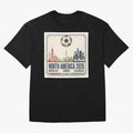 Retro North America 2026 Soccer Vintage Graphic Oversized T-Shirt Cheer for FIFA World Cup 2026 Spirit, Made for France, Haaland and Mbappe, Worldwide Fan Energy, Dramatic Goals, Stadium Lights and Championship Celebrations; Made for Die Hard