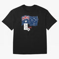 Australia 2026 Soccer Pride - Boxing Kangaroo & Dynamic Waving Flag. Oversized T-Shirt Celebrate the Next Chapter of FIFA World Cup 2026 USA Canada Mexico Spirit, Capturing Argentina and Brazil, CR7 and Messi, Soccer Culture, Superstar Moments,