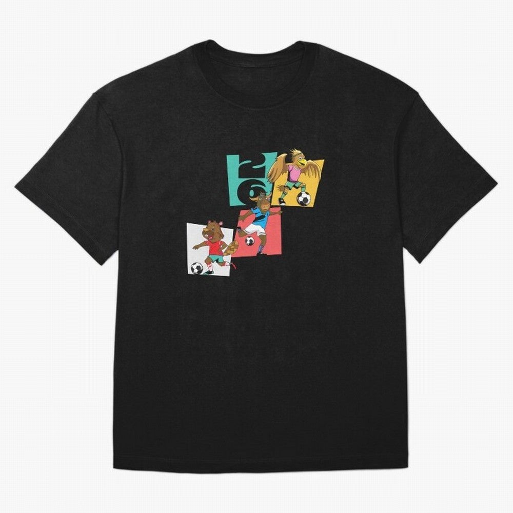 North America Mascots 2 T-Shirt_83568192 Oversized T-Shirt Celebrate Football Dreams Across FIFA World Cup 2026 Group Stage for Fans of Cristiano Ronaldo, Haaland and CR7 and Portugal, Spain and Germany, Bringing Goal Celebration Energy, Supporter