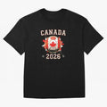 Front Print Canada Soccer World Cup 2026 - Canadian Fan Gift T-Shirt_84561562 Oversized T-Shirt Honor the Football Icons of Match Day Hype around FIFA World Cup 2026 USA Canada Mexico, Haaland, Brazil, Football Festival Excitement, Trophy