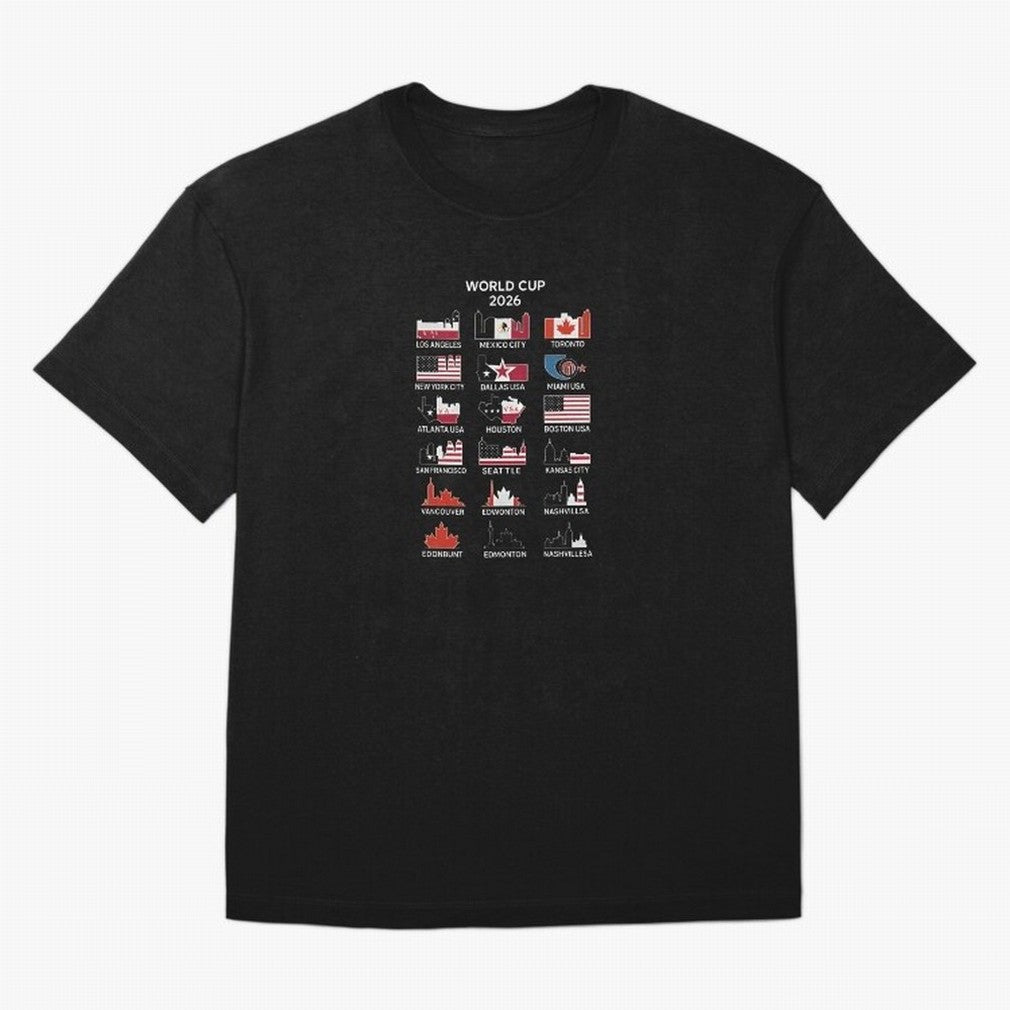 World Cup 2026 Host Cities T-Shirt_84292126 Oversized T-Shirt Celebrate Fan Favorites in Match Day Hype around FIFA World Cup 2026 Group Stage, Messi, Brazil, Portugal and Argentina, Supporter Pride, Iconic Celebrations, Legendary Names and Global
