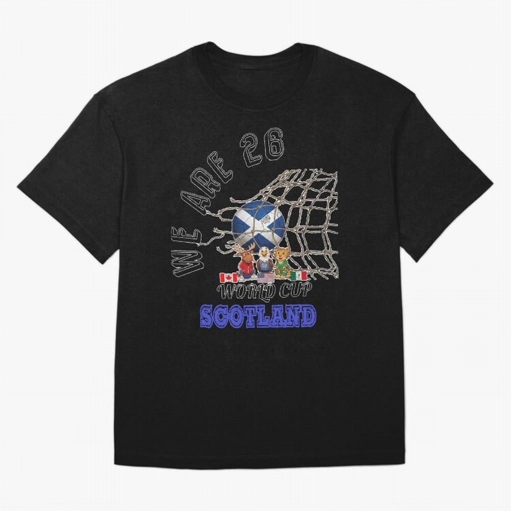 World cup 26 - Scotland Oversized T-Shirt Celebrate Football Dreams Across FIFA World Cup 2026 USA Canada Mexico Connected to Haaland and Mbappe, Portugal, Spain and Germany Energy, Sports Nostalgia, International Competition, Famous Players and