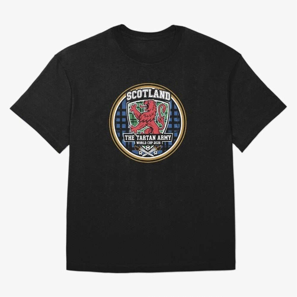 Scotland World Cup 2026 - Tartan Army Football Fan, USA Mexico Canada T-Shirt_84153647 Oversized T-Shirt Show Match Day Excitement for FIFA World Cup 2026 USA Canada Mexico Spirit, Centered on Spain and Netherlands, Mbappe and Neymar, Classic