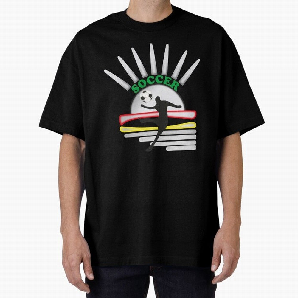 Football player football sun Oversized T-Shirt Show Support during FIFA World Cup 2026 Driven by Mbappe, England and Germany Energy, Game Day Rituals, Football Legends, Country Pride and the Road to the Final; Made for Die Hard Supporters, Soccer