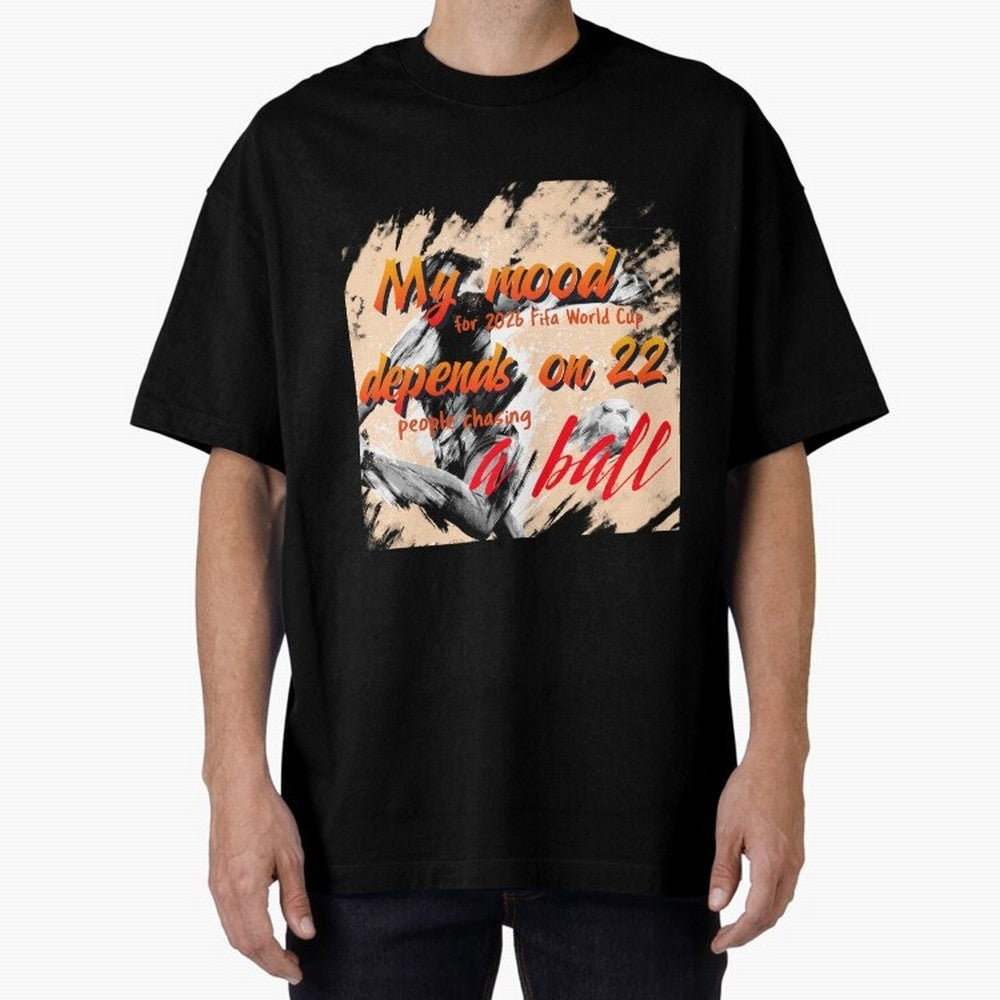 2026 World Cup T-shirt Oversized T-Shirt Bring Global Tournament Vibes to FIFA World Cup 2026 Group Stage for Fans of Messi, CR7 and Mbappe and Brazil, Portugal and Argentina, Bringing Football History, Final Match Energy, Crowd Noise and Once in a