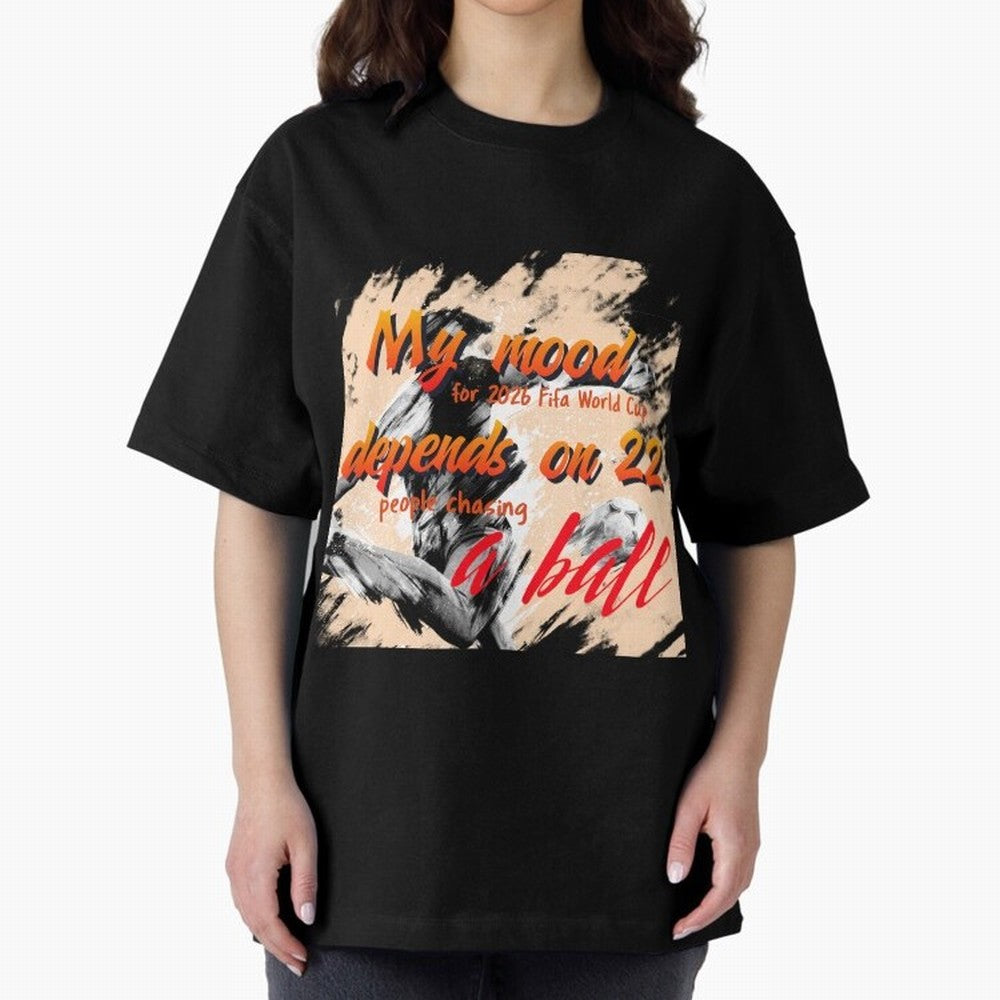 2026 World Cup T-shirt Oversized T-Shirt Bring Global Tournament Vibes to FIFA World Cup 2026 Group Stage for Fans of Messi, CR7 and Mbappe and Brazil, Portugal and Argentina, Bringing Football History, Final Match Energy, Crowd Noise and Once in a