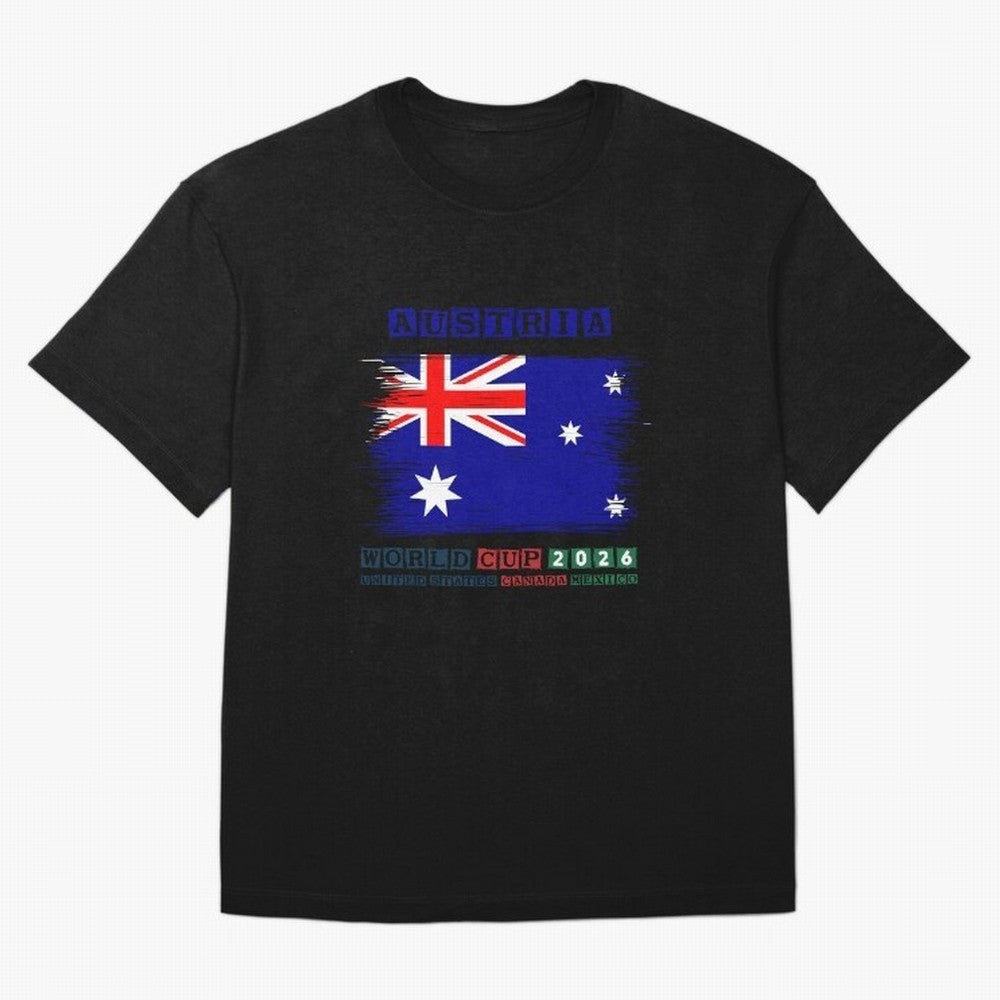 AUSTRIA WORLD CUP 2026 Oversized T-Shirt Bring Champion Energy into FIFA World Cup 2026 Group Stage for Fans of Neymar, Haaland and Cristiano Ronaldo and France and Portugal, Bringing Football History, Final Match Energy, Crowd Noise and Once in a