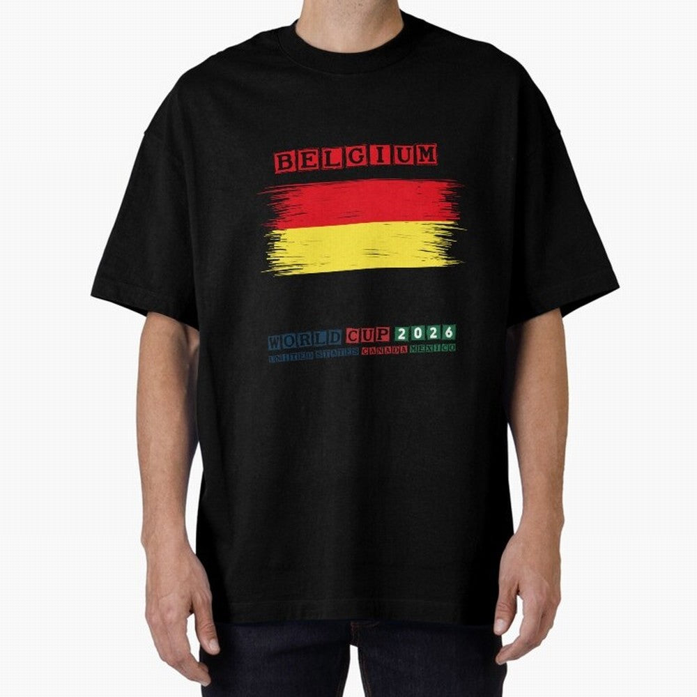 BELGIUM WORLD CUP 2026 Oversized T-Shirt Follow Every Goal of the FIFA World Cup 2026 Group Stage Journey through Messi, CR7 and Mbappe Highlights, Argentina Pride, Game Day Rituals, Football Legends, Country Pride and the Road to the Final; Ideal