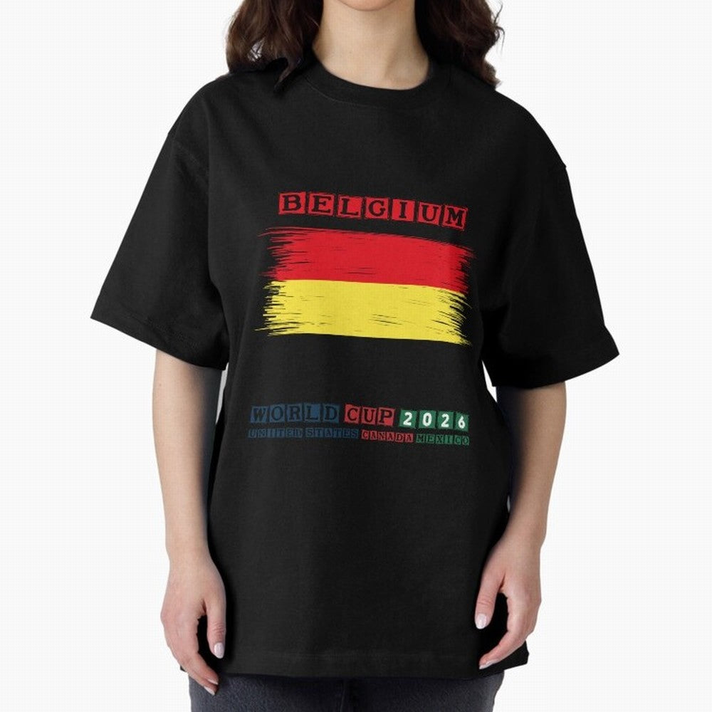 BELGIUM WORLD CUP 2026 Oversized T-Shirt Follow Every Goal of the FIFA World Cup 2026 Group Stage Journey through Messi, CR7 and Mbappe Highlights, Argentina Pride, Game Day Rituals, Football Legends, Country Pride and the Road to the Final; Ideal