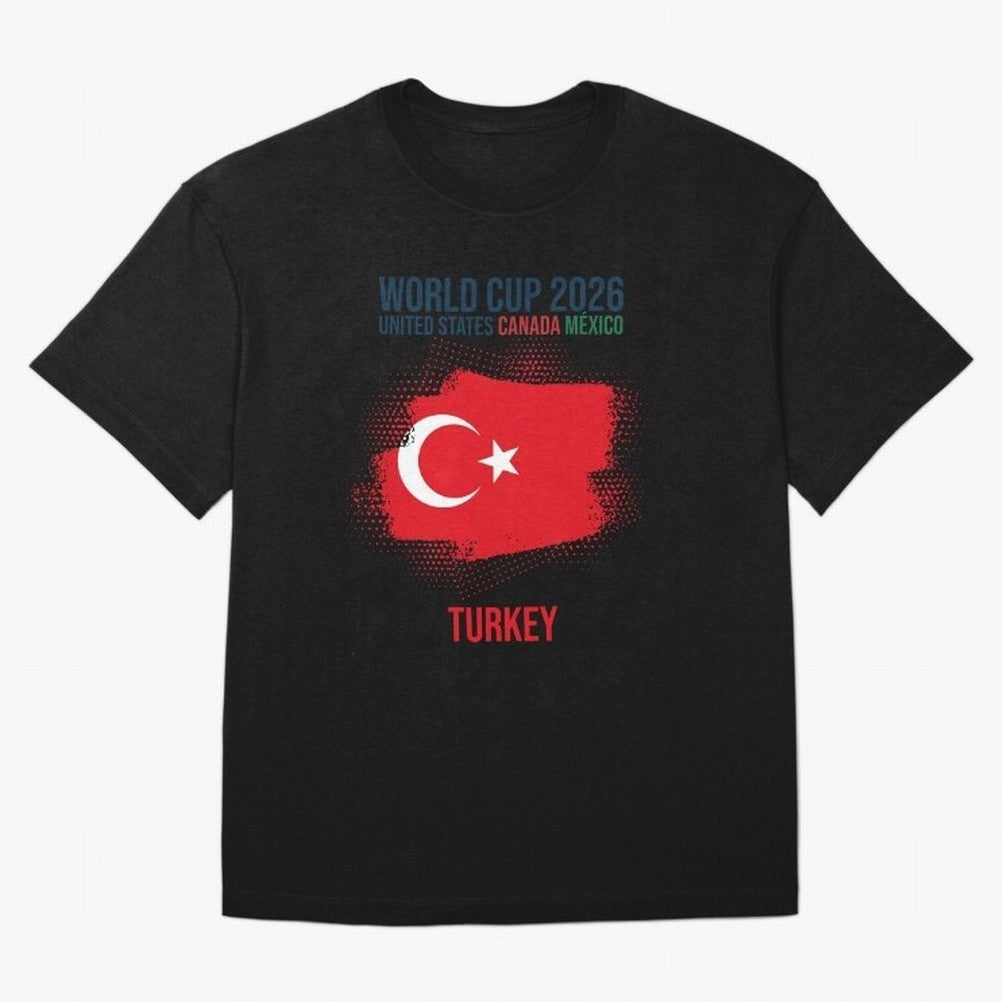 TURKEY WORLD CUP 2026 Oversized T-Shirt Bring Stadium Energy to the FIFA World Cup 2026 USA Canada Mexico Journey through Neymar, Haaland and Cristiano Ronaldo Highlights, Argentina, France and Brazil Pride, Match Day Excitement, Supporter Culture,