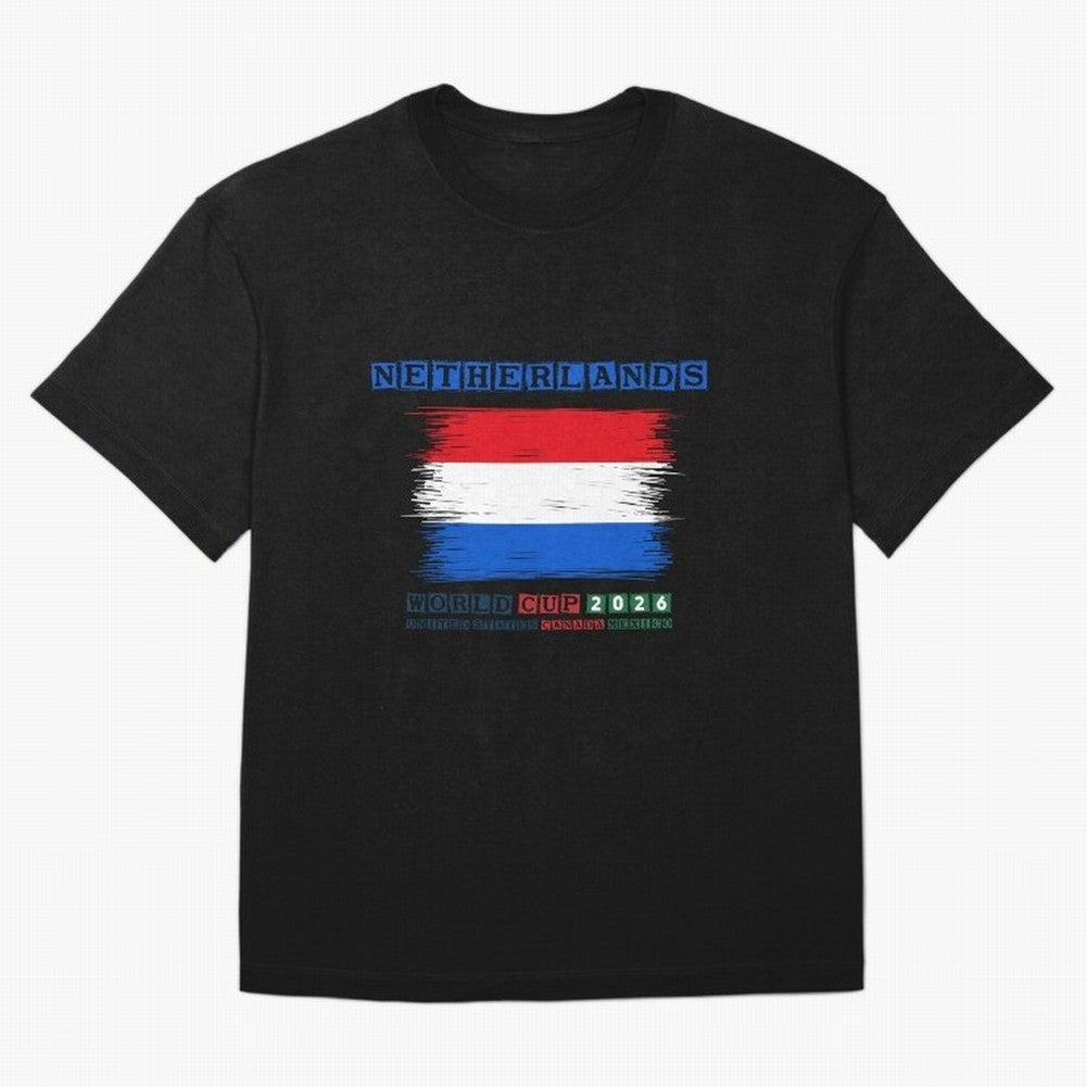 NETHERLANDS WORLD CUP 2026 Oversized T-Shirt Show Your Tournament Heart for the FIFA World Cup 2026 Journey through Mbappe and Neymar Highlights, Netherlands Pride, Supporter Pride, Iconic Celebrations, Legendary Names and Global Match Day Energy;