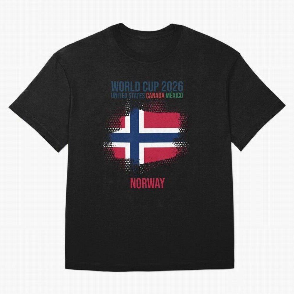 NORWAY WORLD CUP 2026 Oversized T-Shirt Live the Energy of Global Football Passion for FIFA World Cup 2026 Group Stage, Built around Haaland, Brazil, Sports Nostalgia, International Competition, Famous Players and Unforgettable Victories; Made for