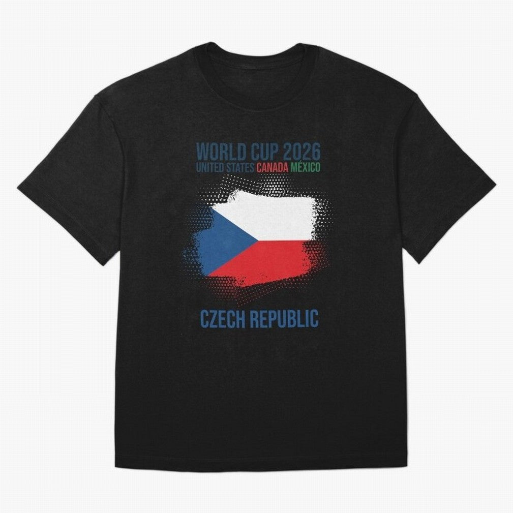 Czech Republic WORLD CUP 2026 Oversized T-Shirt Support the Legends of FIFA World Cup 2026 USA Canada Mexico Spirit, Inspired by Germany, Mbappe, Soccer Culture, Superstar Moments, National Team Dreams and Competitive Fire; Created for Match Day