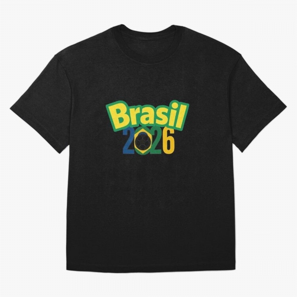 Brasil 2026 Football Mission - Road to Next World Cup T-Shirt Oversized T-Shirt Bring a Champion Mindset to FIFA World Cup 2026 Group Stage Spirit, Filled with England and Germany, Messi, Champion Mindset, Group Stage Buzz, Knockout Tension and